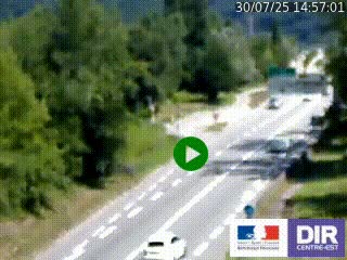Webcam info trafic à proximité de Vizille sur la N85, au niveau du point de vue du Saut du Moine à Champagnier