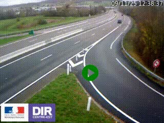 Webcam routière sur la RN6 à Auxerre, à hauteur de la sortie Monéteau, en direction de l'A6 (Gurgy)