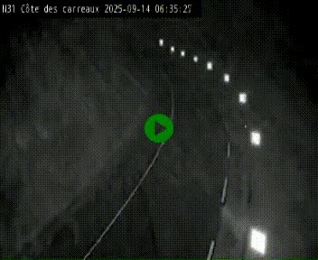 Webcam en haut de la Côte des Carreaux sur la N31 à Avesnes-en-Bray. Vue orientée vers Rouen