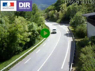 Caméra trafic sur la N90 à Bourg-Saint-Maurice, en provenance d'Aoste et en direction d'Albertville