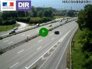 Caméra routière à hauteur de la sortie 15 Chambéry-centre au PK 4,103 en direction d'Albertville