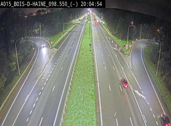 Webcam autoroute Belgique - Bois d'Haine - E42 - BK 98.6