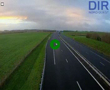Webcam sur A84 à hauteur de l'échangeur de Poilley avec la N175, au sud d'Avranches
