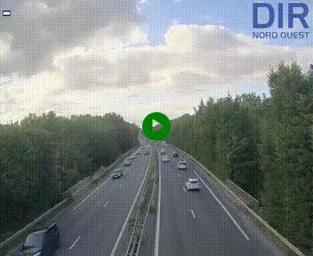 Webcam sur le périphérique de Caen (N814) à l'est de la ville, à Mondeville hauteur de la sortie 2, Presqu'île-Rives de l'Orne, au bout de l'autoroute A13