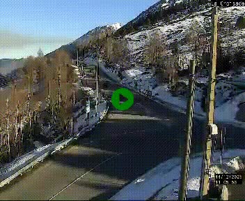 Webcam au carrefour de la croisade, à la jonction entre la N22 et la N320, avant le poste de douane franco-andorrane. Webcam à 1790 mètres d'altitude