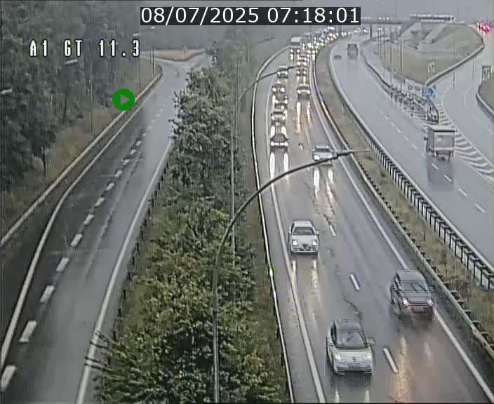 Traffic live webcam Luxembourg Senningerberg - A1 direction Allemagne - BK 11.3