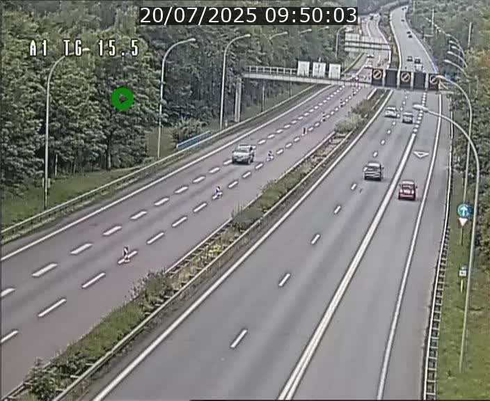 Traffic live webcam Luxembourg Munsbach - A1 direction Luxembourg - BK 15.5