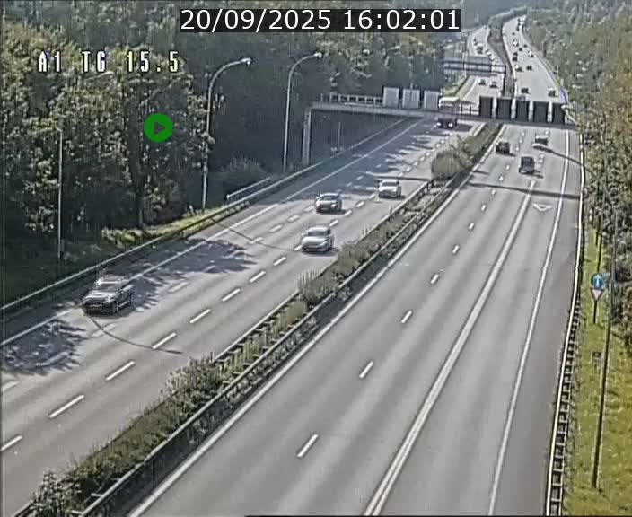Traffic live webcam Luxembourg Munsbach - A1 direction Luxembourg - BK 15.5