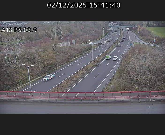 Traffic live webcam Luxembourg Differdange - A13 direction Esch-sur-Alzette - BK 3.9