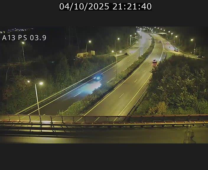 Traffic live webcam Luxembourg Differdange - A13 direction Esch-sur-Alzette - BK 3.9