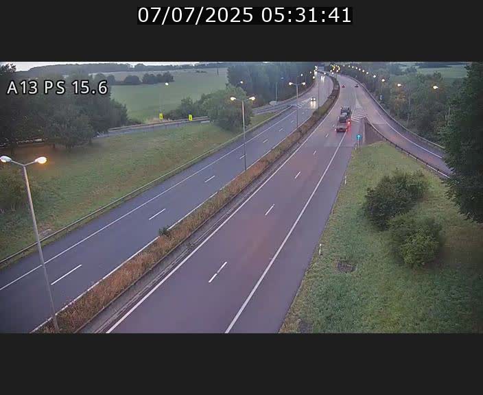 Traffic live webcam Luxembourg Kayl - A13 direction Dudelange - BK 15.6