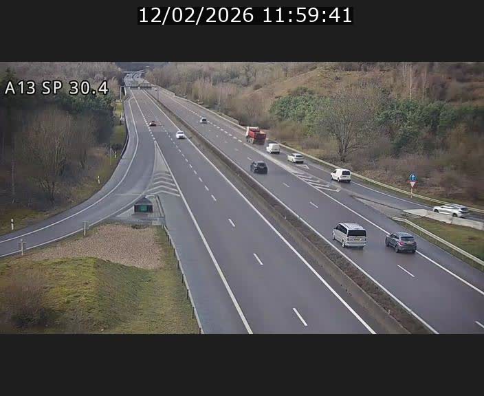 Traffic live webcam Luxembourg Altwies - A13 direction Luxembourg-ville - BK 30.4