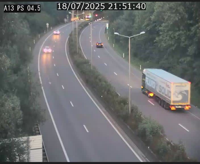 Traffic live webcam Luxembourg Differdange - A13 direction Esch-sur-Alzette - BK 4.5