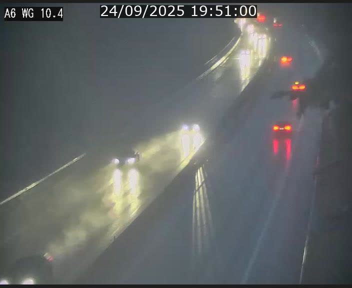 Traffic live webcam Luxembourg Mamer - A6 - BK 10.4 - direction Luxembourg/France/Allemagne