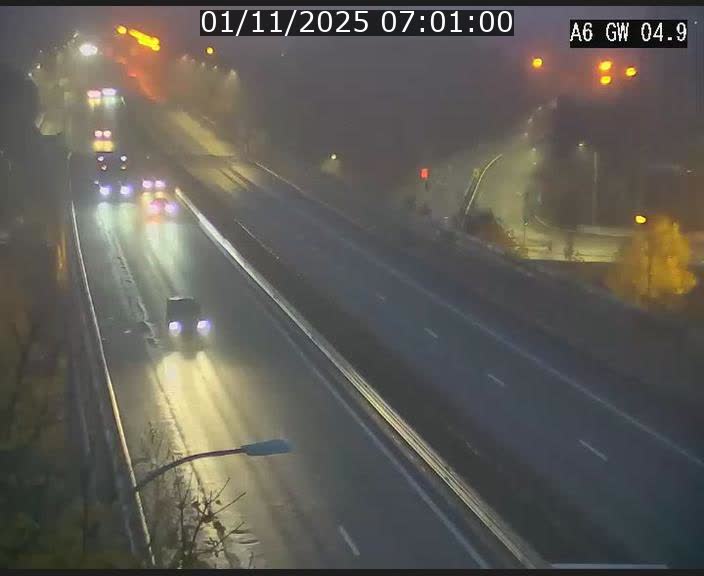 Traffic live webcam Luxembourg Croix de Cessange - A6 - BK 4.9 - direction Belgique