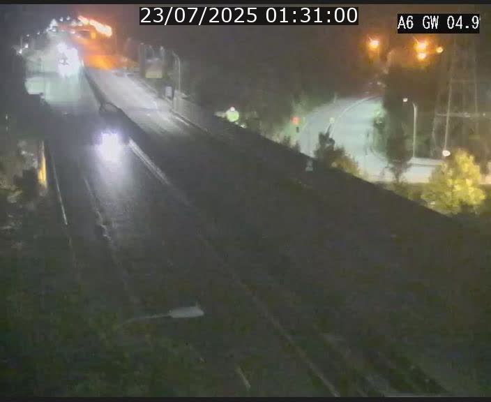 Traffic live webcam Luxembourg Croix de Cessange - A6 - BK 4.9 - direction Belgique