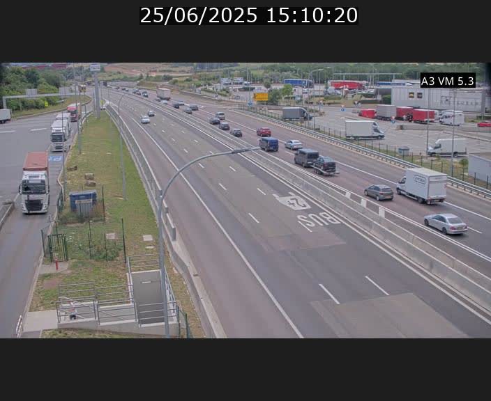 Traffic live webcam Luxembourg Aire de Berchem - A3 - BK 5 - direction France