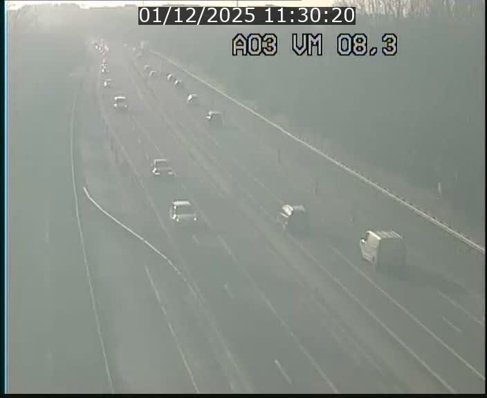 Traffic live webcam Luxembourg Bettembourg - A3 - BK 8.3 - direction France