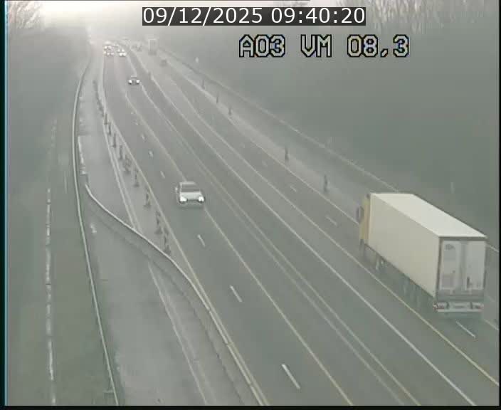 Traffic live webcam Luxembourg Bettembourg - A3 - BK 8.3 - direction France