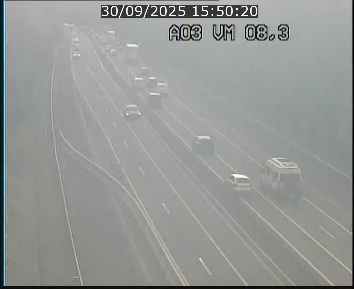 Traffic live webcam Luxembourg Bettembourg - A3 - BK 8.3 - direction France