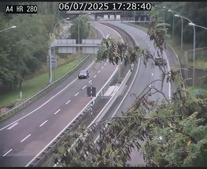 Webcam traffic A4 Luxembourg - BK 0.2 - P+R Bouillon (direction Luxembourg)