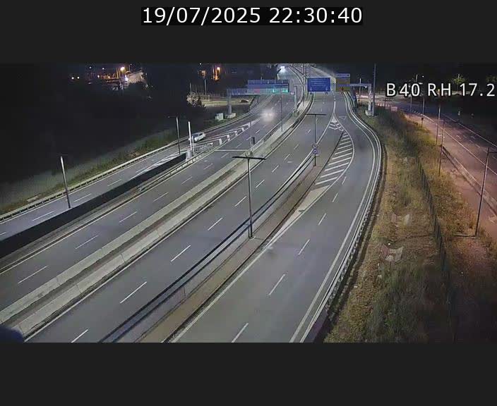 Webcam sur le contournement d'Esch Belval à hauteur de la sortie Université de Luxembourg. Vue orientée vers Luxembourg