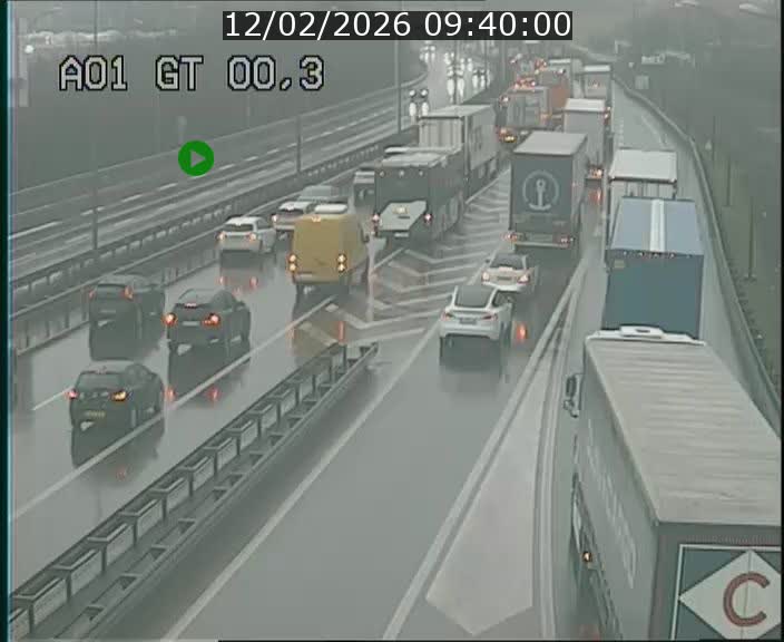 Traffic live webcam Luxembourg Croix de Gasperich - A1 direction Kirchberg - BK 0.3