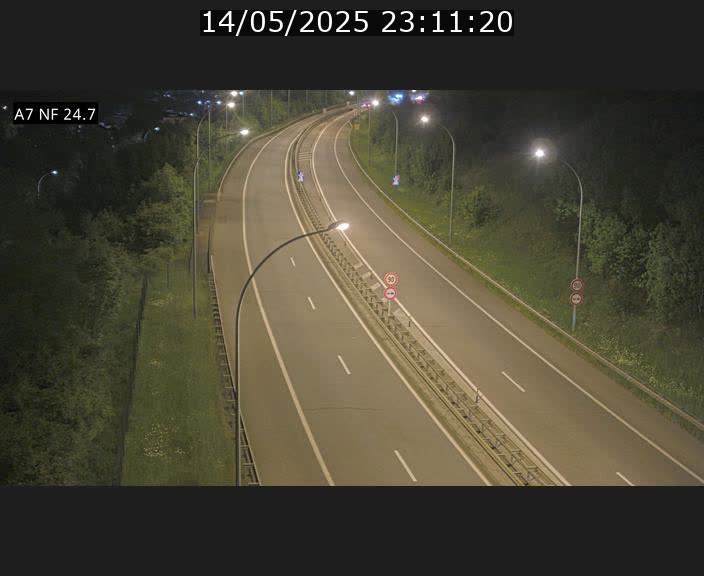 Caméra trafic Luxembourg - A7, Schieren direction Mersch