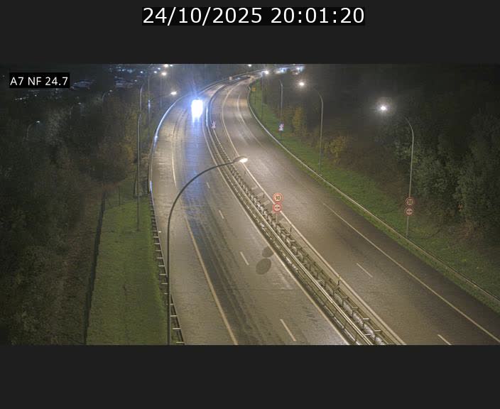 Caméra trafic Luxembourg - A7, Schieren direction Mersch