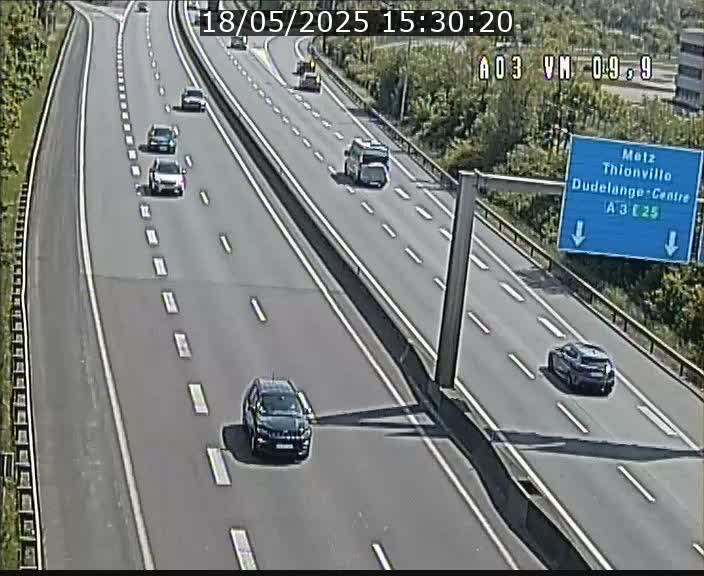 Webcam Autoroute à la Croix de Bettembourg - A3 - BK 9.9 - direction France