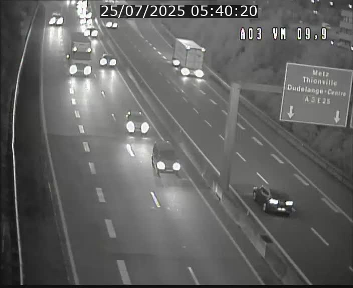 Webcam Autoroute à la Croix de Bettembourg - A3 - BK 9.9 - direction France