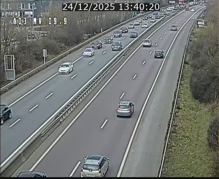 Webcam Autoroute à la Croix de Bettembourg - A3 - BK 9.9 - direction Luxembourg-Ville