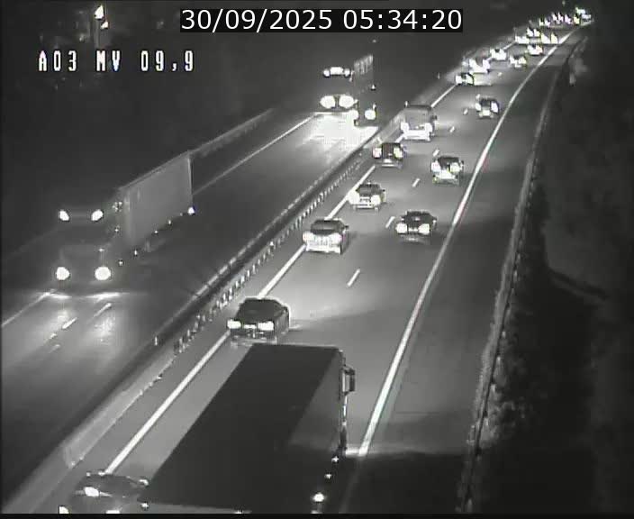 Webcam Autoroute à la Croix de Bettembourg - A3 - BK 9.9 - direction Luxembourg-Ville