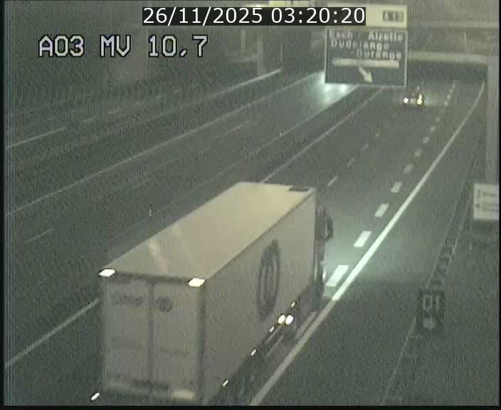 Traffic live webcam Luxembourg Croix de Bettembourg - A3 - BK 10.7 - direction France