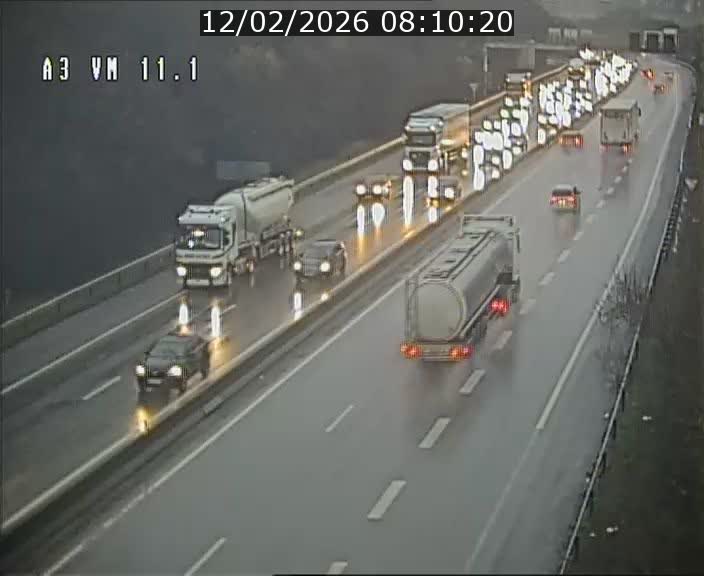 Webcam à la frontière franco-luxembourgeoise, avant la Croix de Bettembourg - BK 11.1 - direction Luxembourg-ville