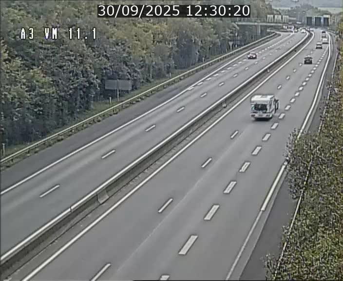 Webcam à la frontière franco-luxembourgeoise, avant la Croix de Bettembourg - BK 11.1 - direction Luxembourg-ville
