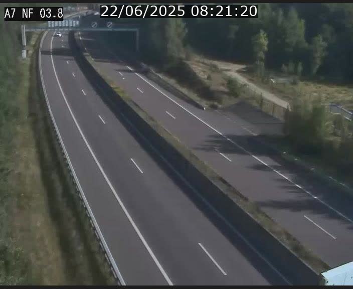 Webcam autoroute A7 au Luxembourg à la sortie du Tunnel Stafelter vers le Nord