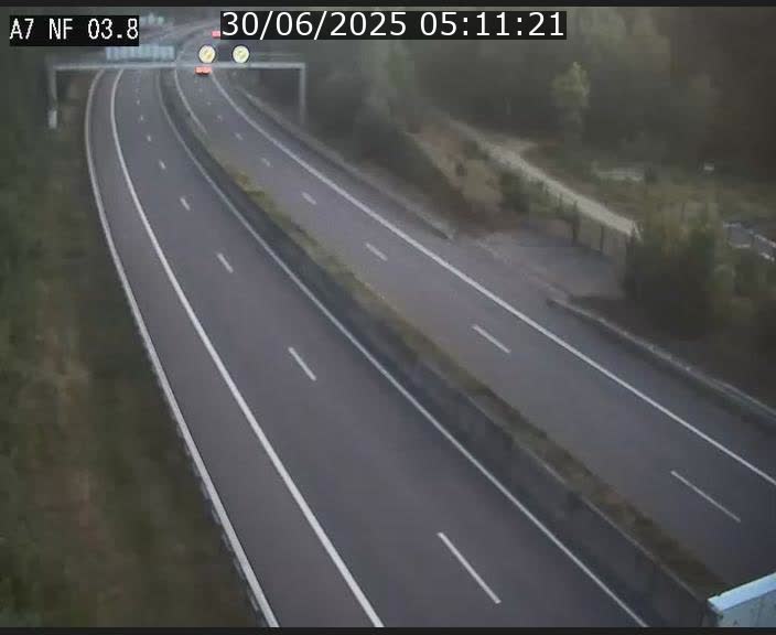 Webcam autoroute A7 au Luxembourg à la sortie du Tunnel Stafelter vers le Nord