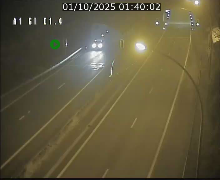 Traffic live webcam Luxembourg Hesperange - A1 direction Kirchberg - BK 1.4