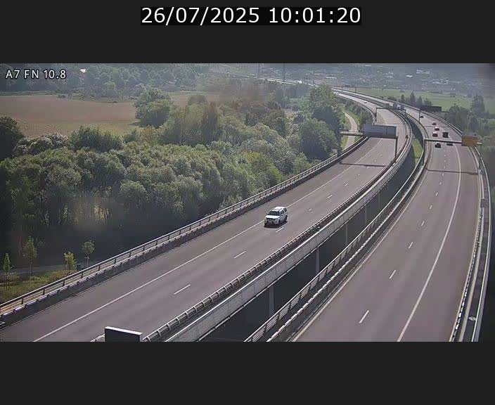 Caméra trafic Luxembourg - A7, Tunnel Gousselerbierg, sortie sud, direction rond-point Lorentzweiler (BK 10.8)