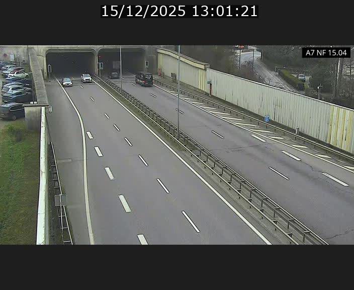 Caméra trafic Luxembourg - A7, Tunnel Mersch, entrée sud, direction Ettelbruck