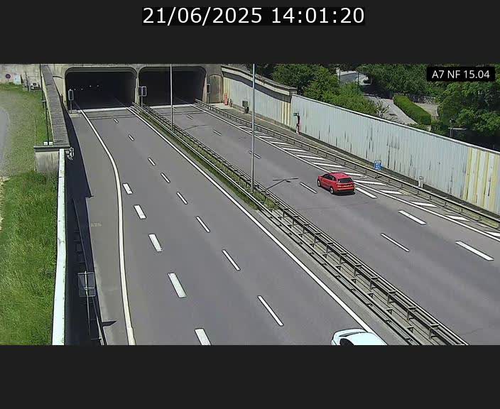 Caméra trafic Luxembourg - A7, Tunnel Mersch, entrée sud, direction Ettelbruck