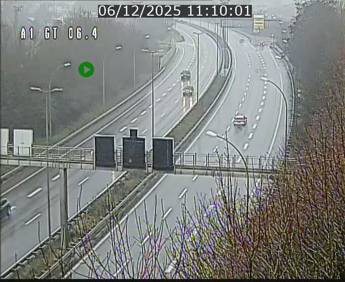 Traffic live webcam Luxembourg Hamm - A1 direction Sandweiler - BK 6.4