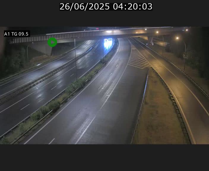 Traffic live webcam Luxembourg Jonction Grünewald - A1 direction Luxembourg-ville - BK 9.5