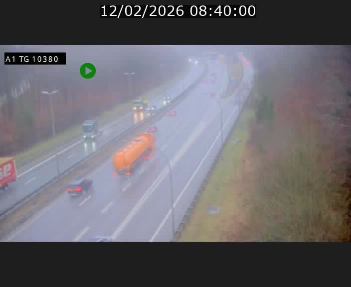 Traffic live webcam Luxembourg Senningerberg - A1 direction Luxembourg Kirchberg - BK 10.3