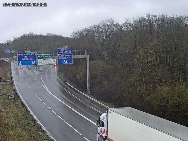 Caméra autoroute France - Biffurcation A31/A33, Laxou direction Nancy