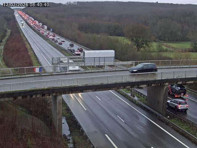 Caméra autoroute France - A31, Zoufftgen direction Luxembourg-ville, à la frontière entre la France et le Luxembourg
