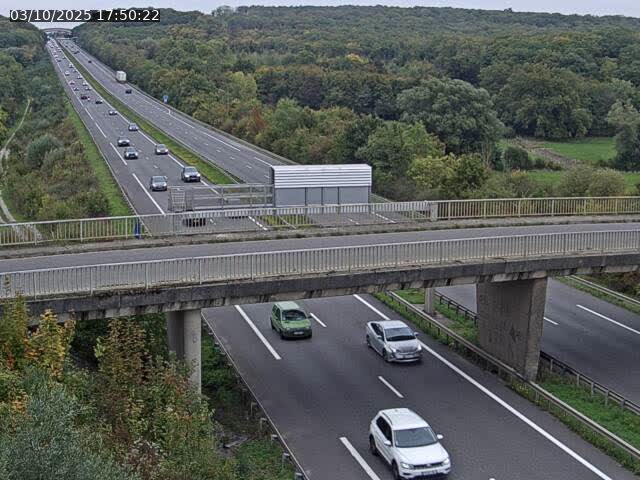 Caméra autoroute France - A31, Zoufftgen direction Luxembourg-ville, à la frontière entre la France et le Luxembourg