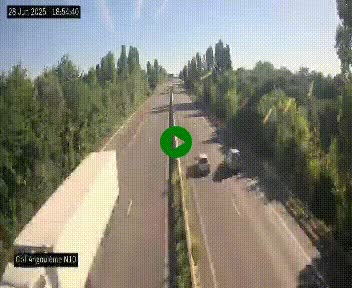 Webcam routière à la fin de la N10, en périphérique ouest d'Angouleme, proche de la jonction avec l'A10