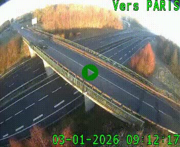 Clone of Caméra routière sur l'autoroute A20 au nord de Limoges, à la jonction avec la N520. Vue orientée vers Paris